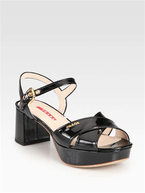 prada womens sandals|prada women's high heeled sandals.